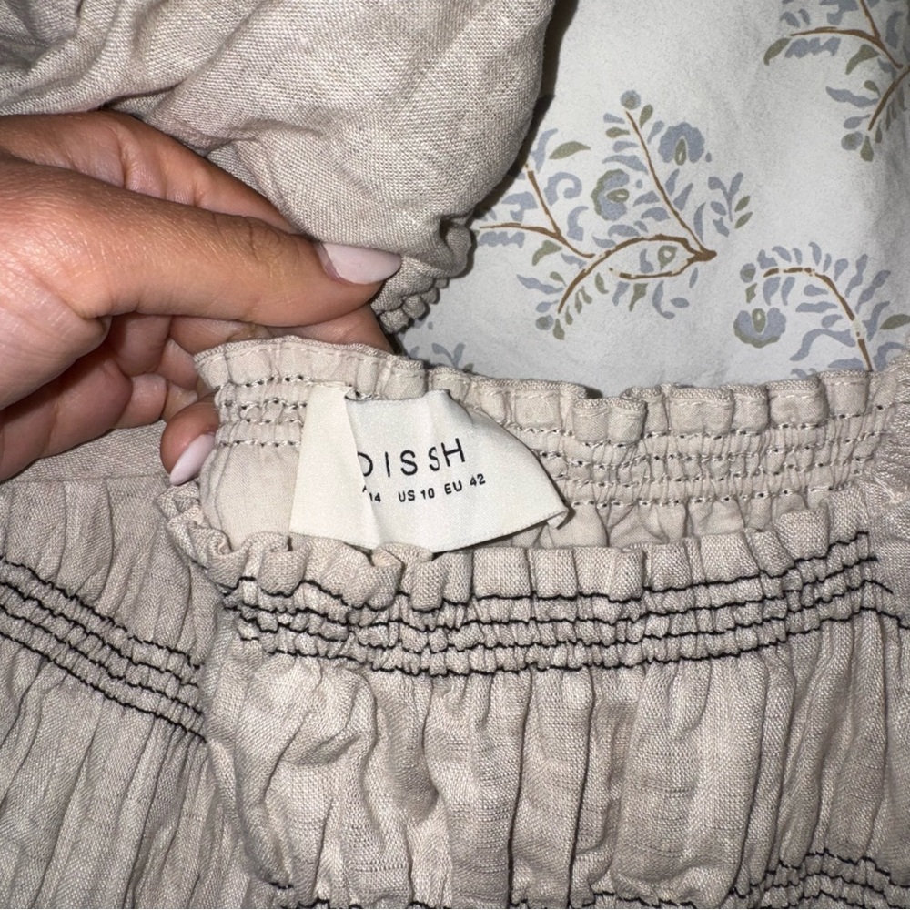 DISSH linen maxi dress size 10 US - Picture 3 of 3